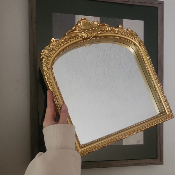 Gold Ornate Wall Mirror - Classic Decorative Accent - Picture 2 of 2